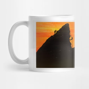 Painting of Climbers Mug